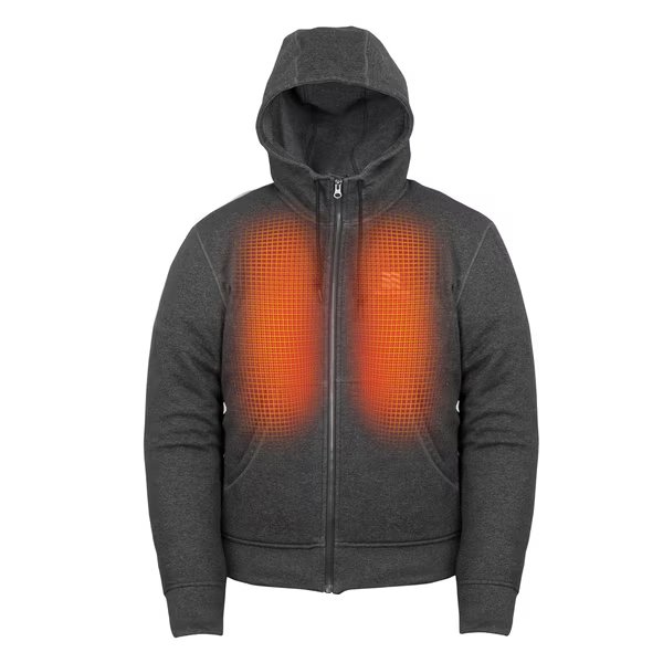 Men's Dark Gray Heated Hoodie, Bluetooth, MD, 7.4V, Mobile Warming, Mfr#: MWMJ18220320